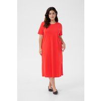 A-Linien-Midikleid mit kurzem Arm