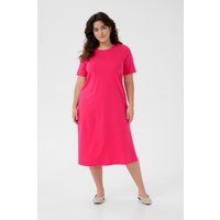 Minimalistisches Baumwoll-Midikleid in A-Linie