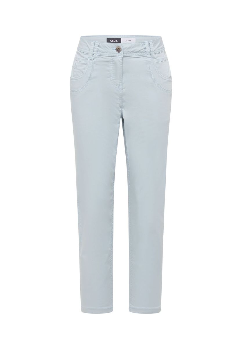 Schmal geschnittene Cropped Denim Hose