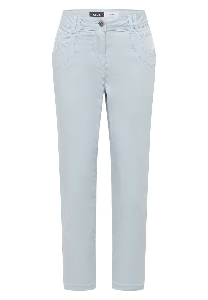 Schmal geschnittene Cropped Denim Hose