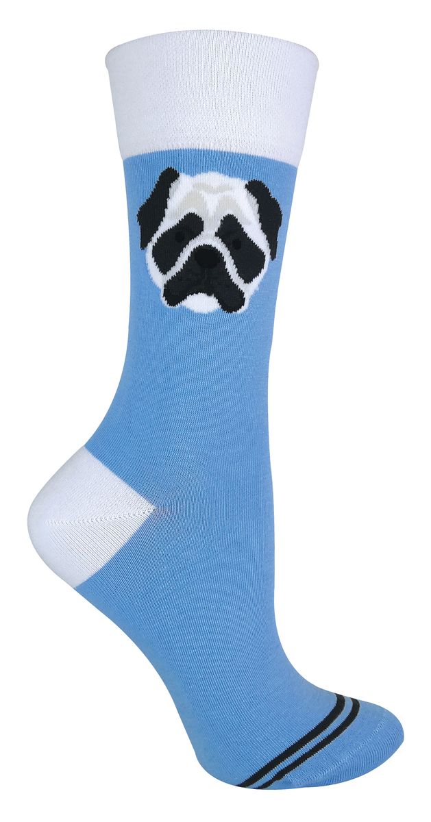 Crew-Socken mit Mops-Motiv