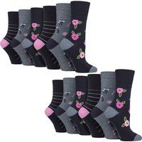 Gemusterte Baumwollsocken mit Komfortbund