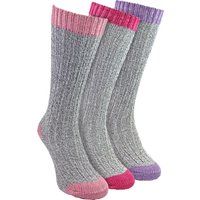 Extralange Wollsocken mit Rippmuster