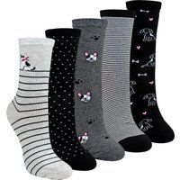 Verspielte Baumwollsocken mit Hundemotiv