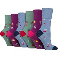 Socken mit sanftem Bund und Fruchtmuster