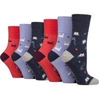 Nicht einengende Socken mit Katzen-Motiv