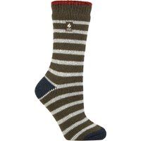 Zweifarbige gestreifte Thermosocken