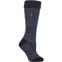 Kniehohe Rippstrick-Thermosocken