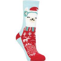 Festliche Thermo-Weihnachtssocken mit Alpaka-Motiv