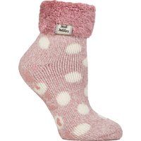 Kuschelige gepunktete Thermo-Lounge-Socken