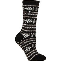 Thermosocken mit Fair-Isle-Strickmuster