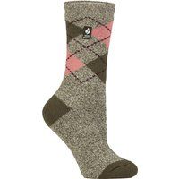 Gemusterte Argyle Thermo-Socken