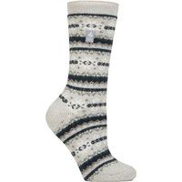 Thermosocken mit Fair Isle Muster