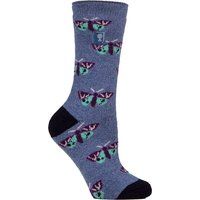 Thermosocken mit Schmetterlingsmuster