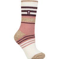 Thermosocken mit buntem Streifenmuster