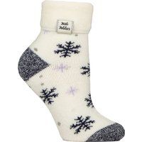 Gemütliche Loungesocken mit Schneeflockenmuster