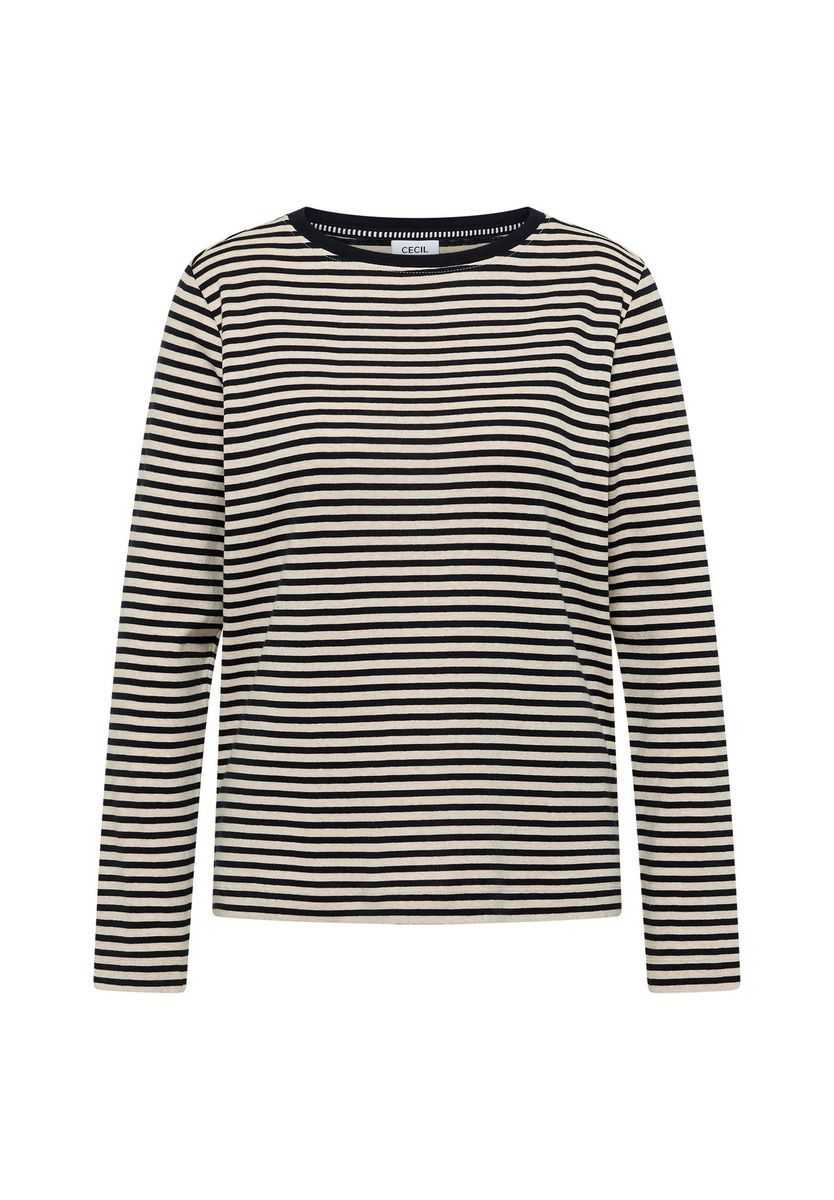 Klassisches gestreiftes Langarmshirt