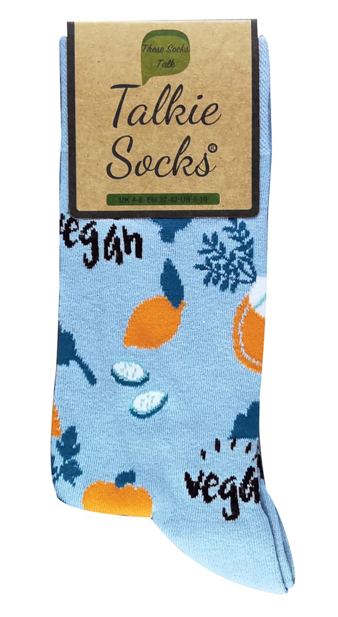 Socken mit veganem Gemüsemuster