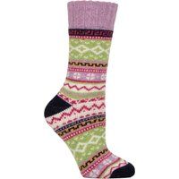 Fair Isle Wollmischung Wandersocken