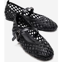 Geflochtene Mary Jane Ballerinas