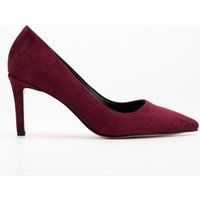 Spitze Stiletto-Pumps in Wildleder-Optik