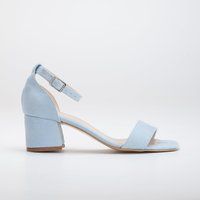 Blockabsatz-Sandalen mit Knöchelriemen