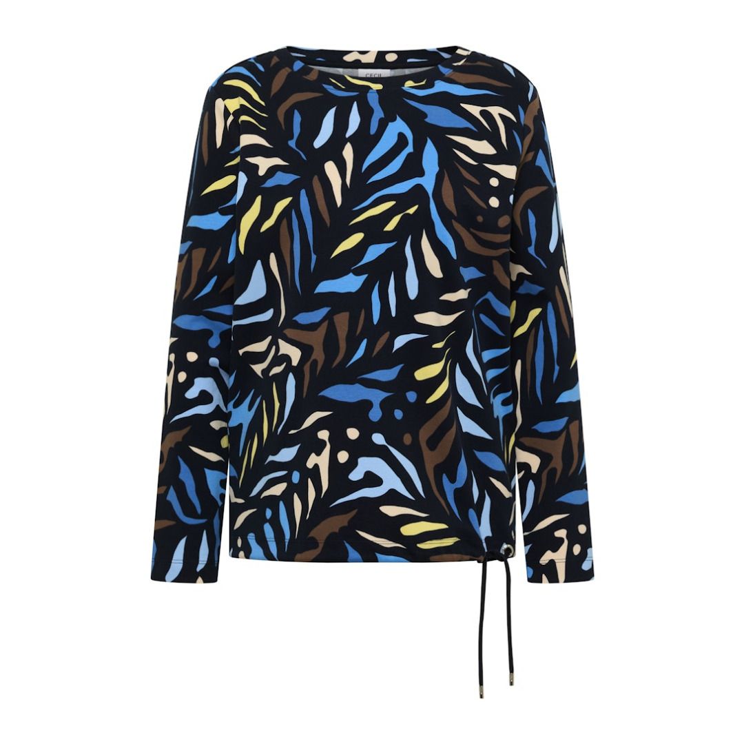 Sweatshirt mit Print aus Baumwollmischung