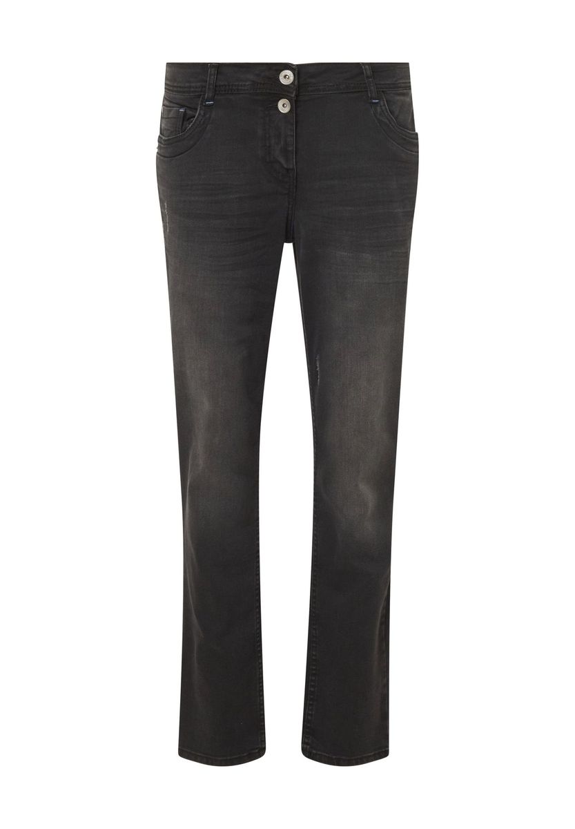 Regular-Fit Jeanshose aus dunklem Denim