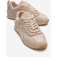 Urbaner Mixed-Media Wildleder Runner