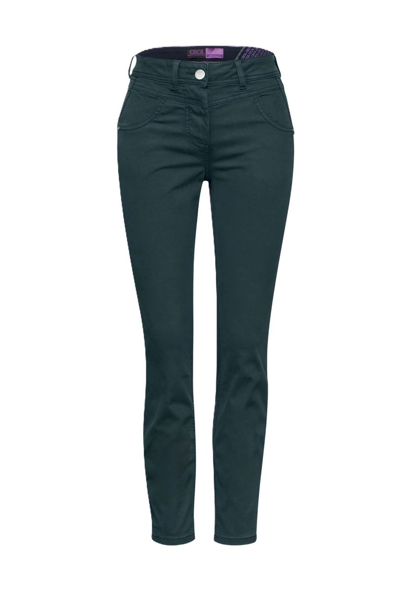 Hose mit hohem Bund und schmaler Passform