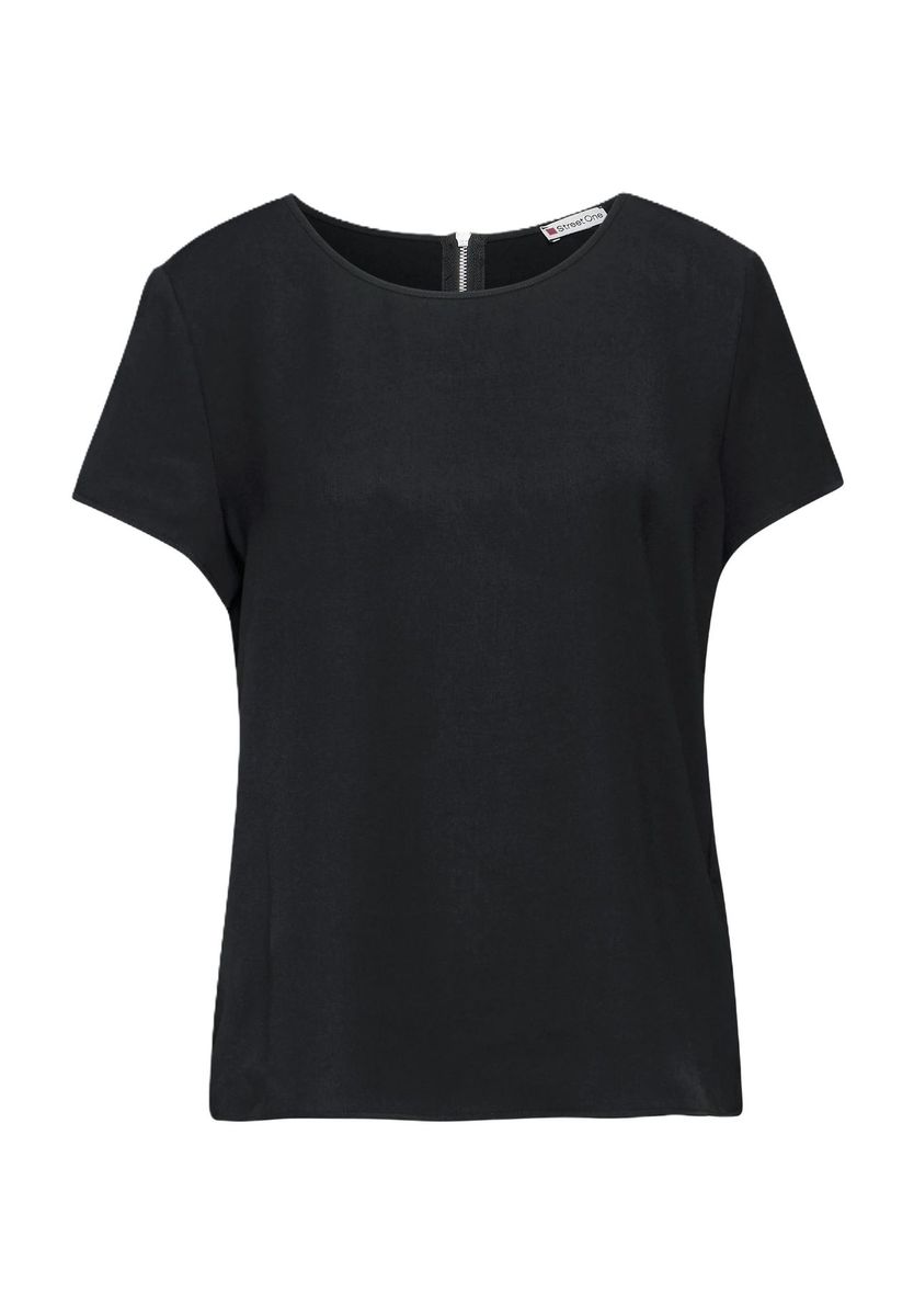 Klassisches Kurzarm-Rundhals-Top