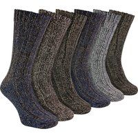 Alpakawoll-Stiefelsocken mit Rippstruktur