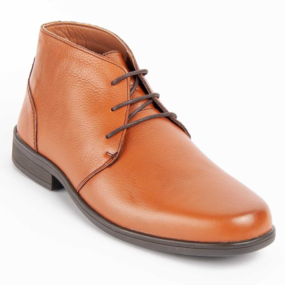 Zeitlose Chukka-Boots aus genarbtem Leder