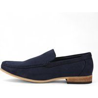 Klassische Slip-On Loafer in Wildlederoptik