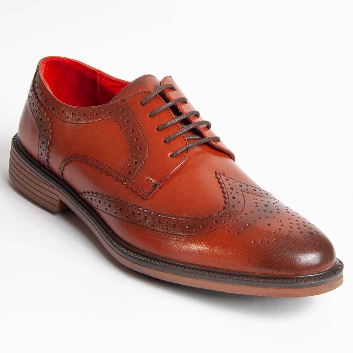 Klassische Wingtip Brogue-Schuhe aus Leder