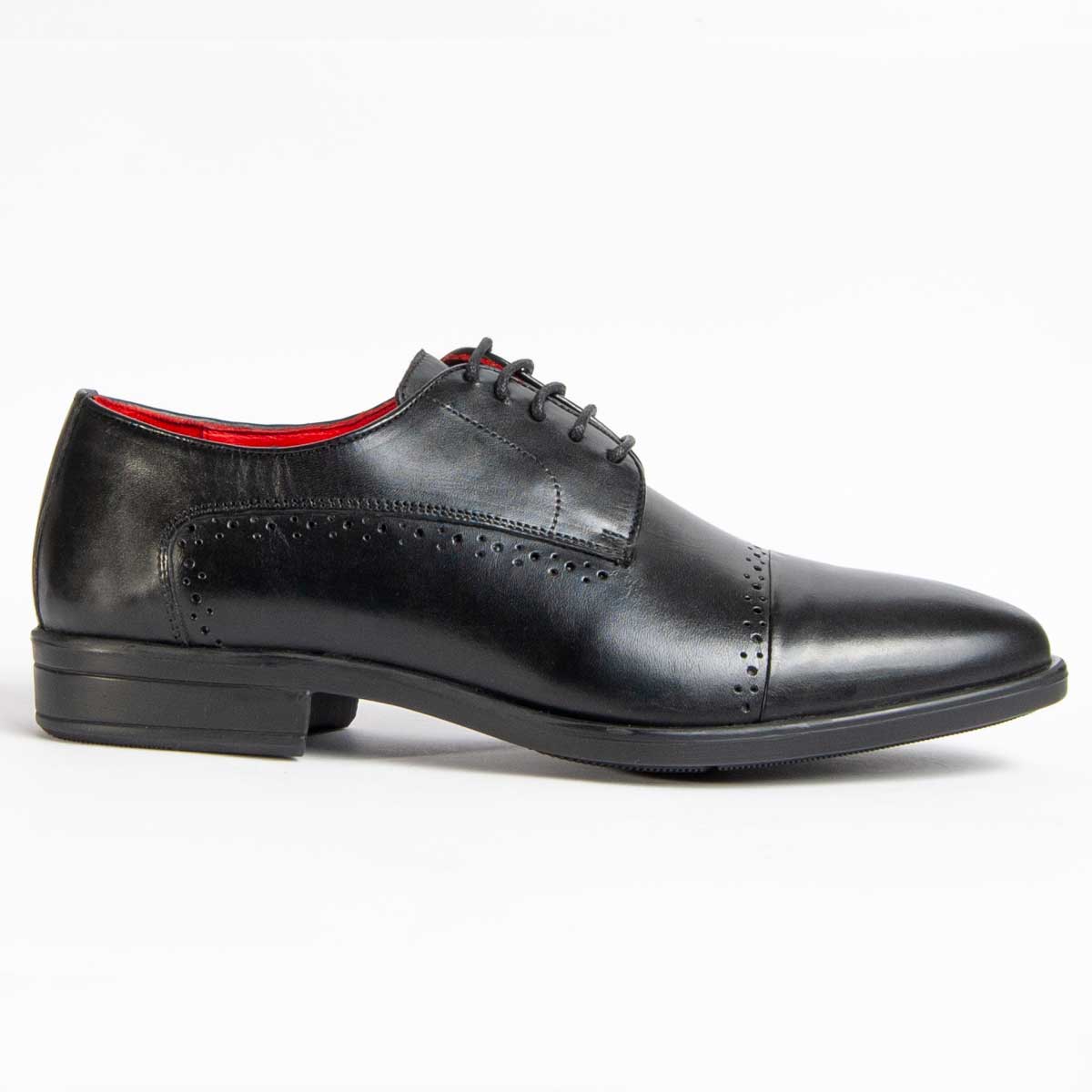 Klassische Leder-Schnürschuhe mit Lochmuster