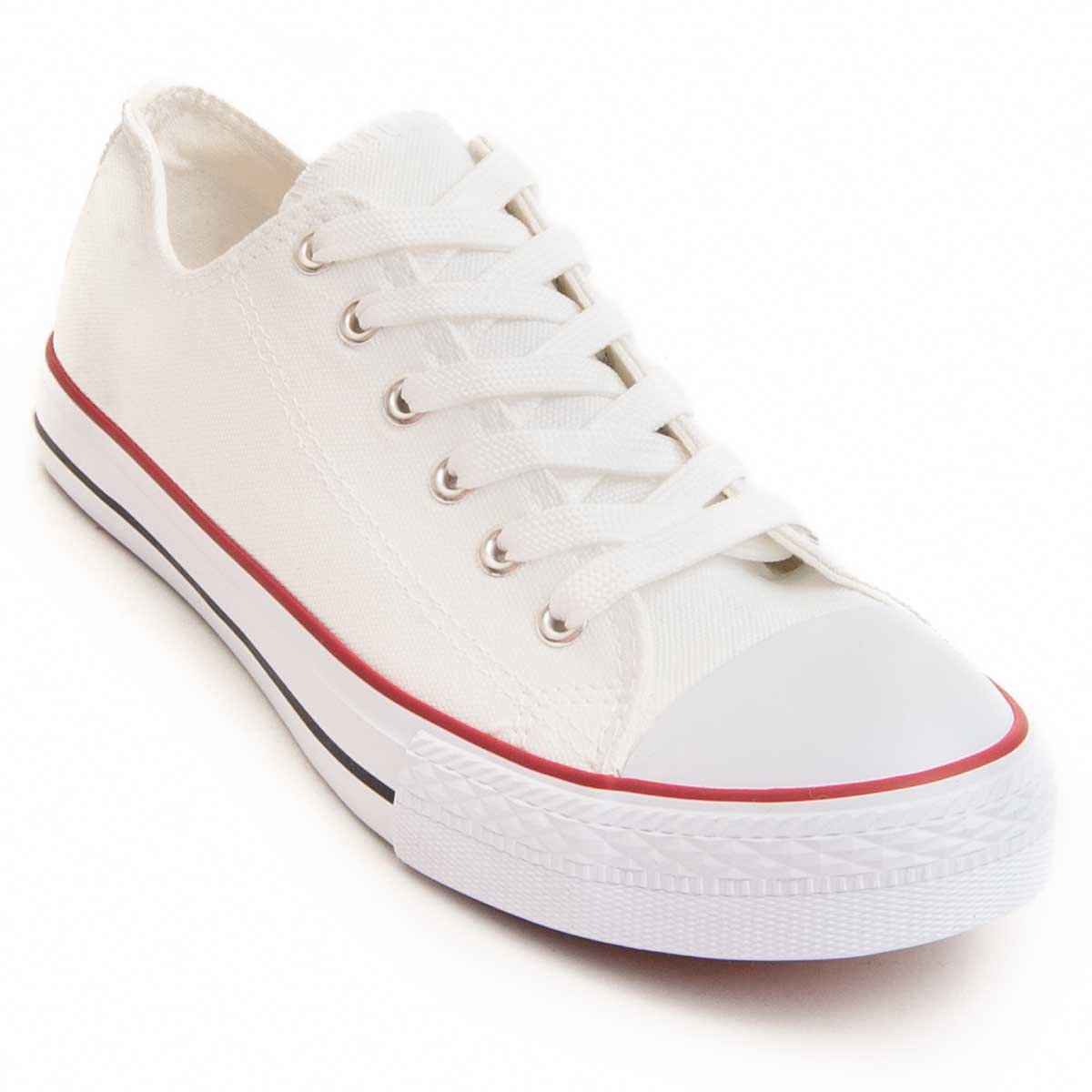 Klassische niedrige Segeltuch-Sneaker