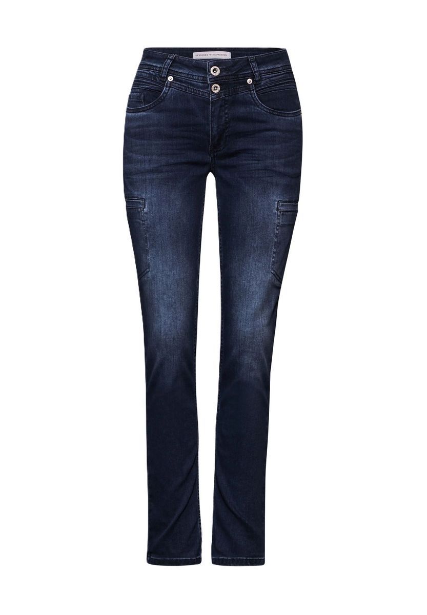 Mid-Rise Jeans im Cargo-Stil