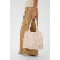 Gemusterte Canvas-Shopper-Tasche
