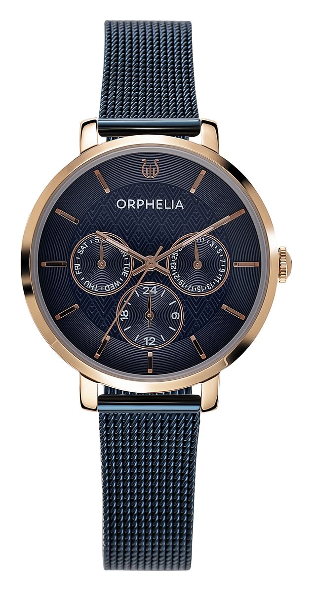 Multifunktionsuhr mit Mesh-Armband
