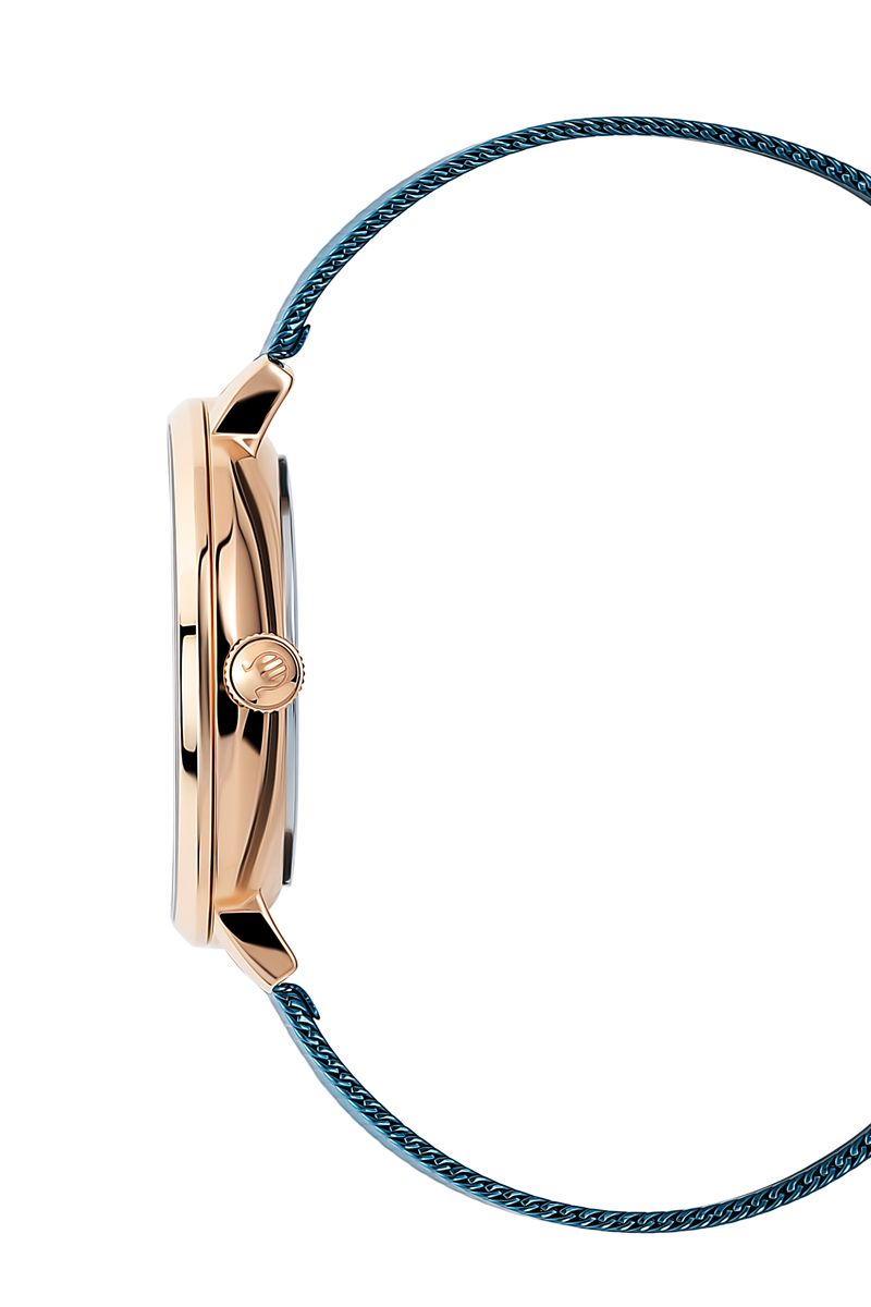 Elegante Multi-Dial Mesh-Armbanduhr