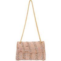 Verzierte Abendtasche mit Kettenriemen