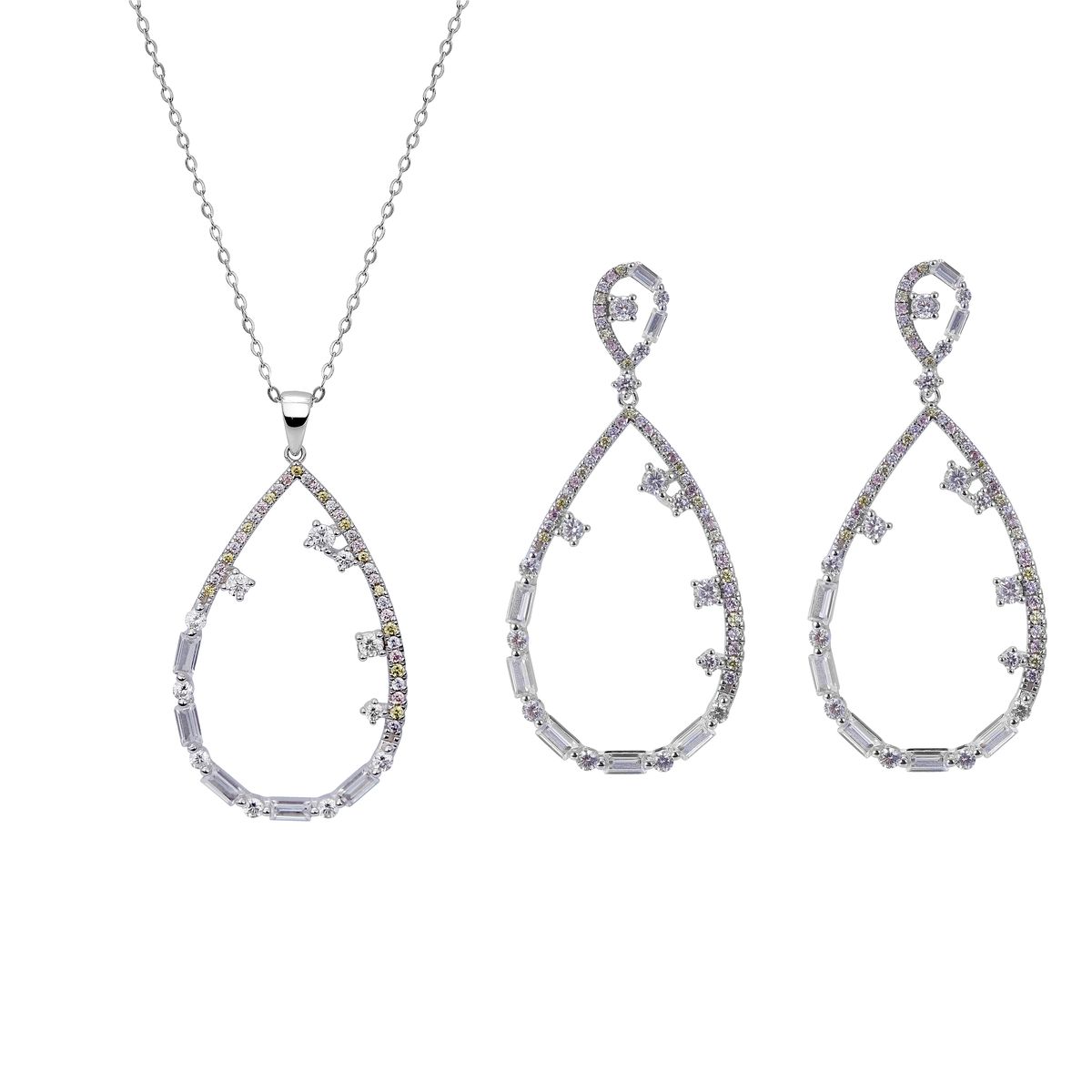 Offenes Tropfen-Schmuckset