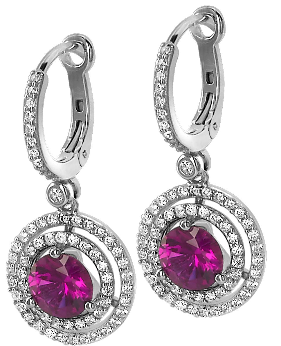 Elegantes Rundes Halo Schmuck Set