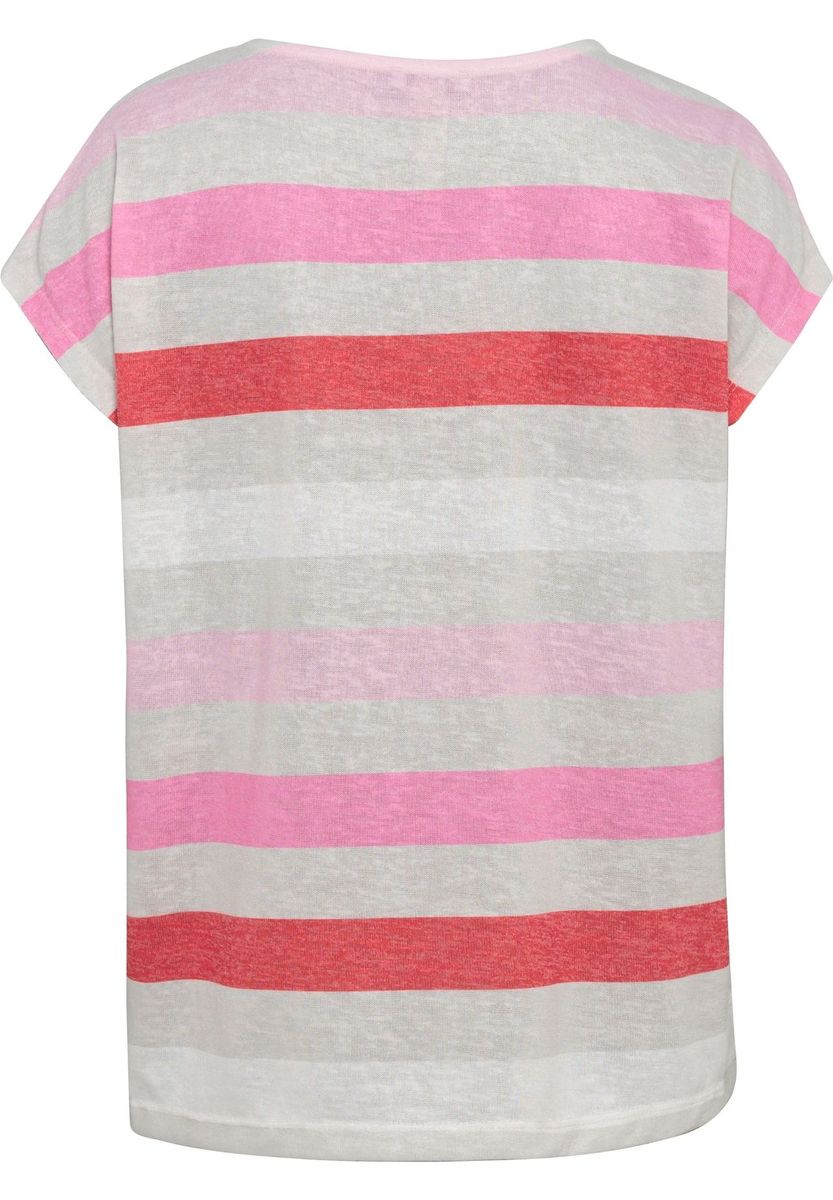 Gestreiftes, leichtes T-Shirt mit lässiger Passform