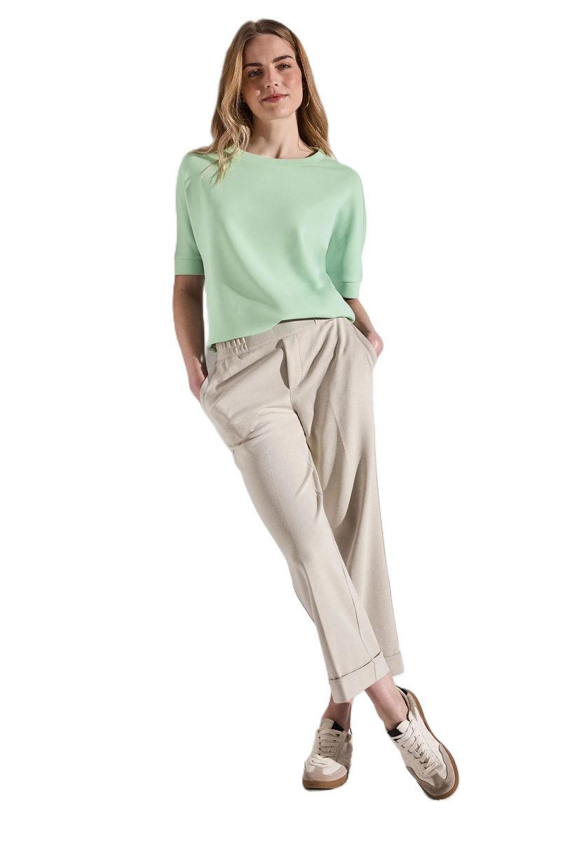 Elegantes Shirt in Seidenoptik mit Kordelzug