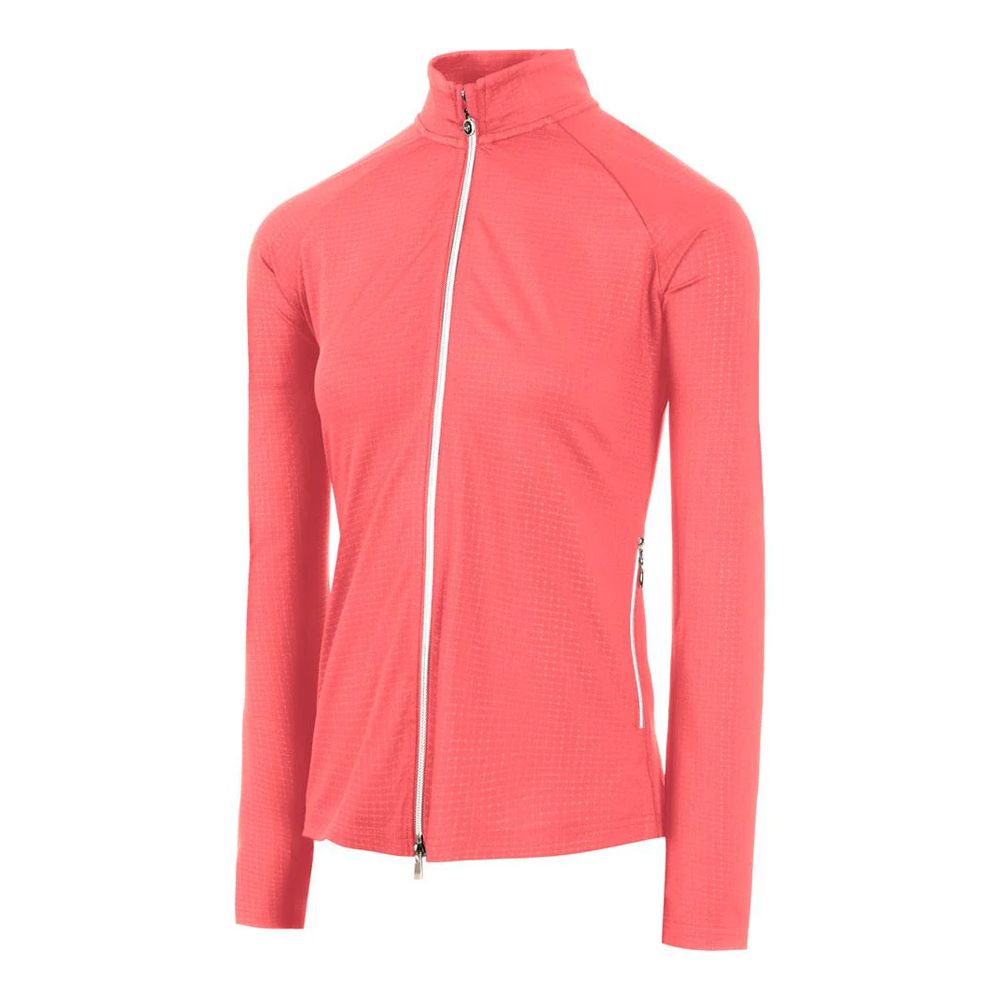 Performance-Sportjacke mit geprägtem Gittermuster