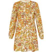 Böhmisches Minikleid mit Blumenmuster