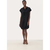 Minimalistisches ärmelloses Hemdblusenkleid