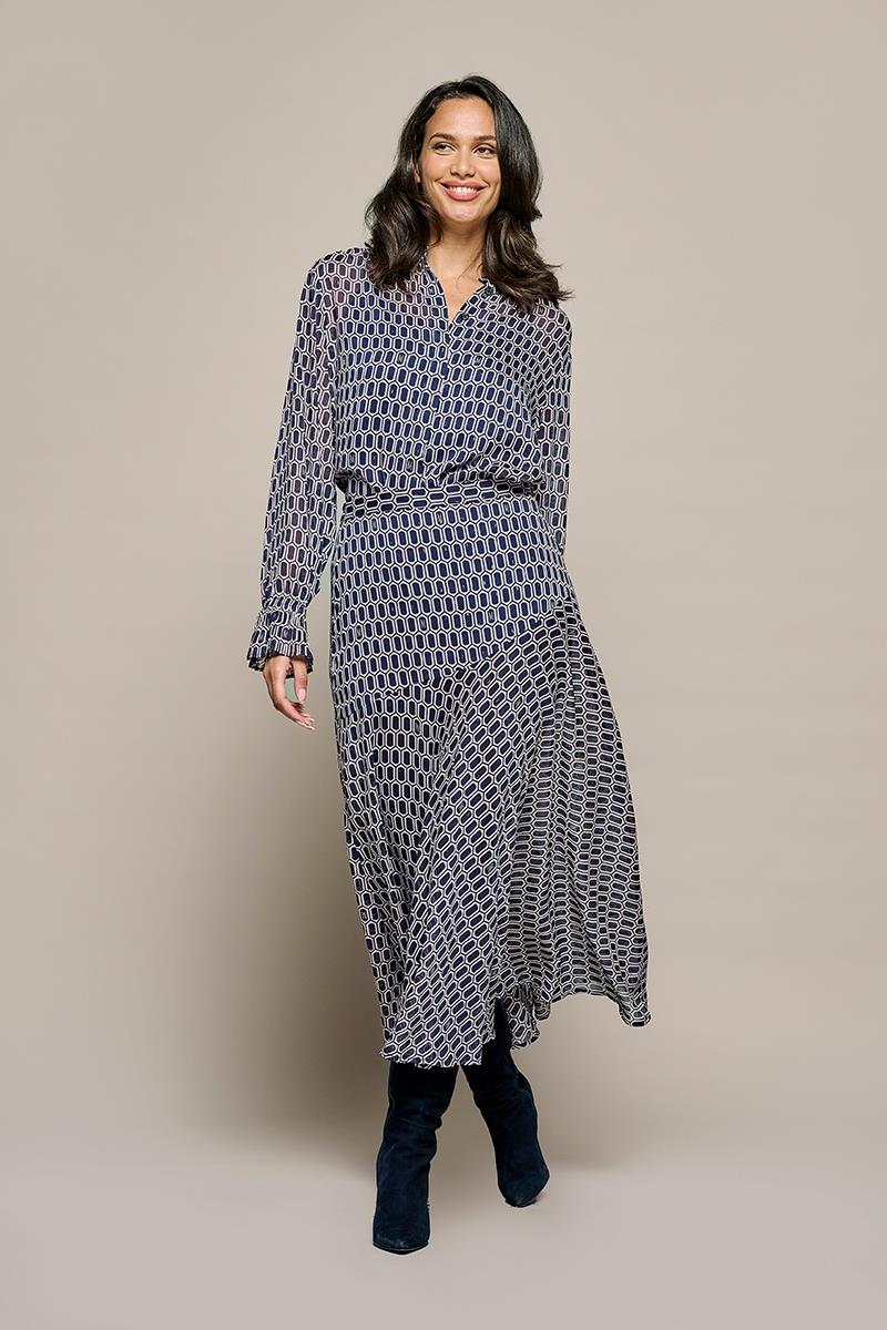 Amee-Print Voile Midi-Rock
